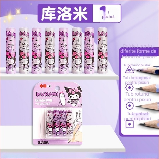 Capac de creion extensibil - plastic, 5 buc./pachet, ambalat în pungă, mărește lungimea creionului.