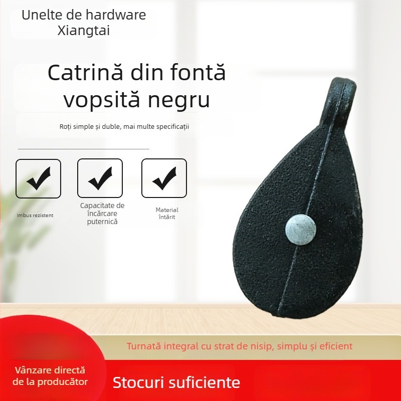 Roată din fontă pentru seră – roată de ridicare pentru cablu, destinată serelor agricole, pescuitului și construcțiilor | Xiangtai