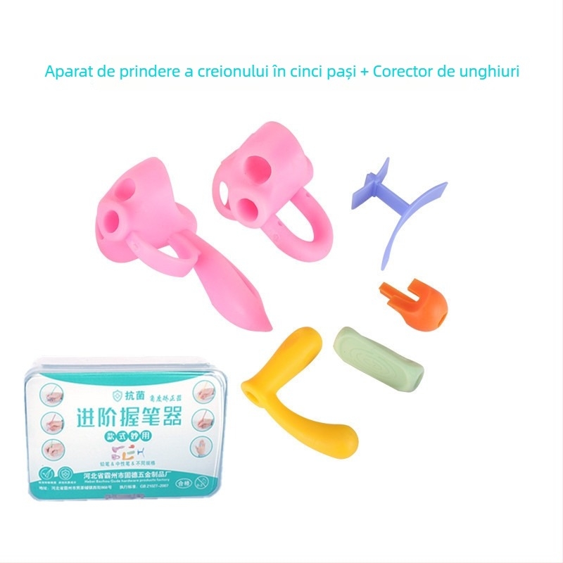 Set pentru prinderea creionului pentru copii – corectarea poziției de scriere, suport din plastic, ambalaj în cutie de depozitare, brand Youxuemei