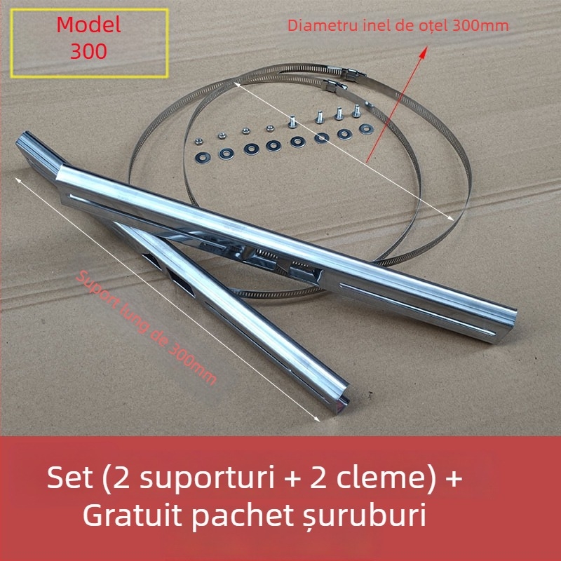 Suport circular pentru stâlp electric, oțel inoxidabil, pentru stâlp de iluminat stradal și cutie etanșă