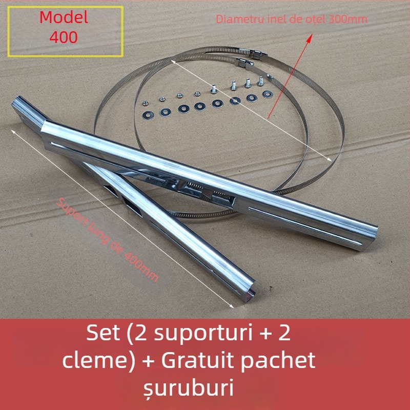 Suport circular pentru stâlp electric, oțel inoxidabil, pentru stâlp de iluminat stradal și cutie etanșă