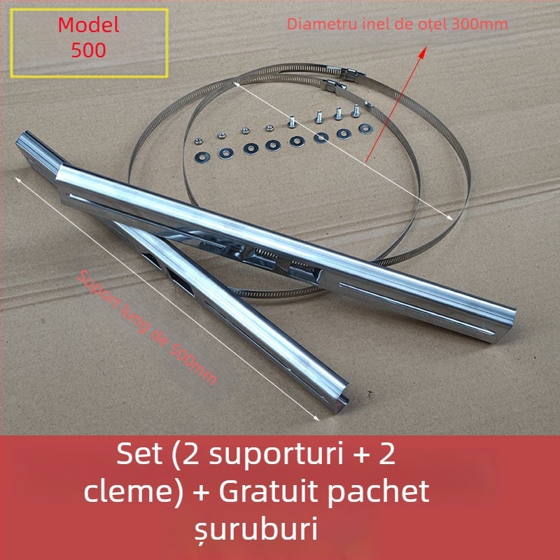 Suport circular pentru stâlp electric, oțel inoxidabil, pentru stâlp de iluminat stradal și cutie etanșă