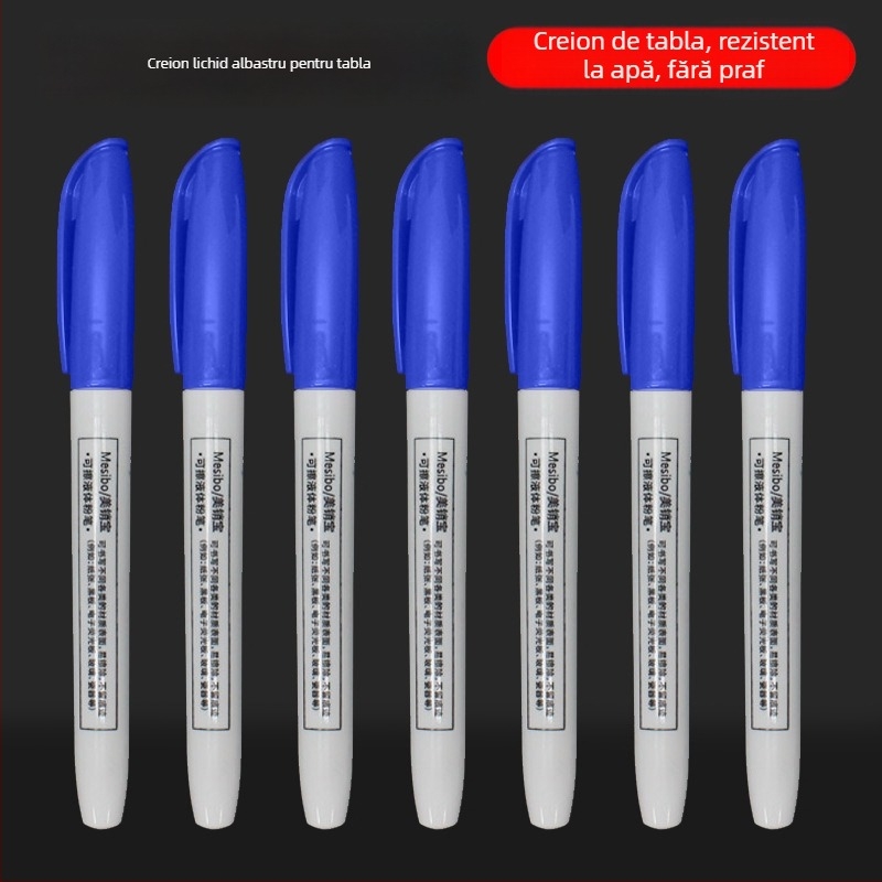 Markere ștergătoare pentru tablă albă, pe bază de apă, carcasă din plastic, lățime linie 2, pentru pictură