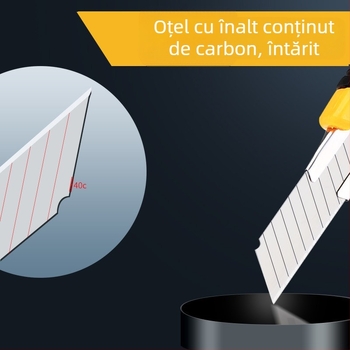 Set de 20 de cuțite utilitare cu lame din oțel inoxidabil pentru tăierea tapetului, a hârtiei și deschiderea cutiilor