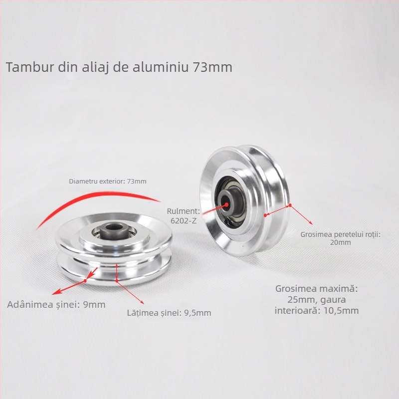 Kladka pentru echipamente de fitness – Weichen; aliaj de aluminiu pentru aviație; destinat echipamentelor de fitness și accesorilor de protecție sportive