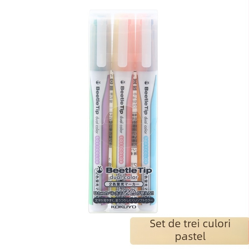 PM-L303 Marker cu două capete, pe bază de apă, pentru elevi