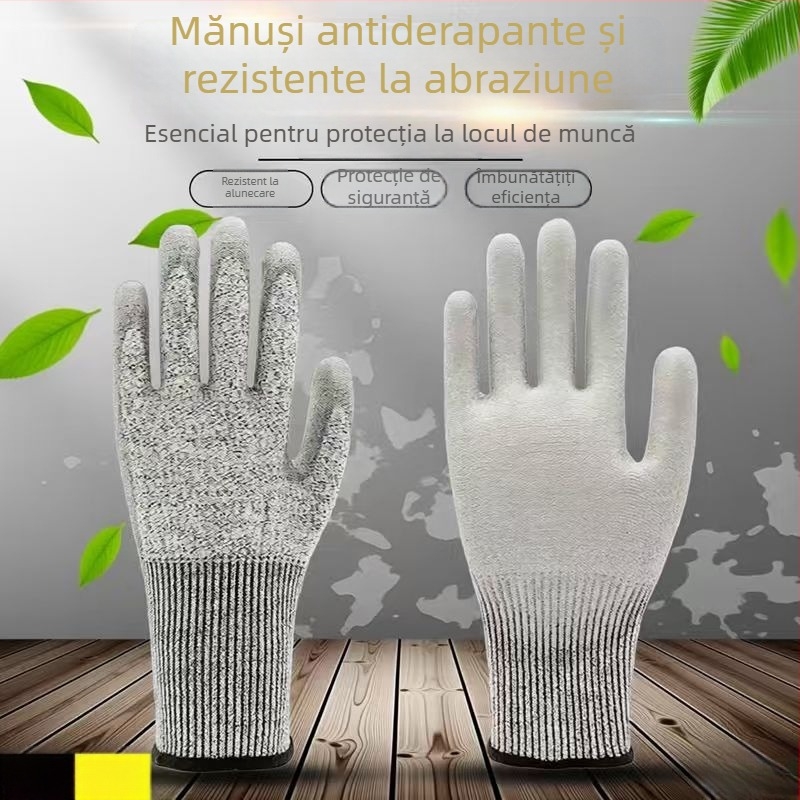Mănuși rezistente la tăiere nivel 5, HPPE, pentru toate scenariile de utilizare