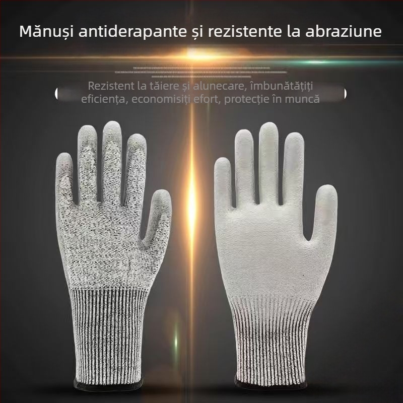 Mănuși rezistente la tăiere nivel 5, HPPE, pentru toate scenariile de utilizare