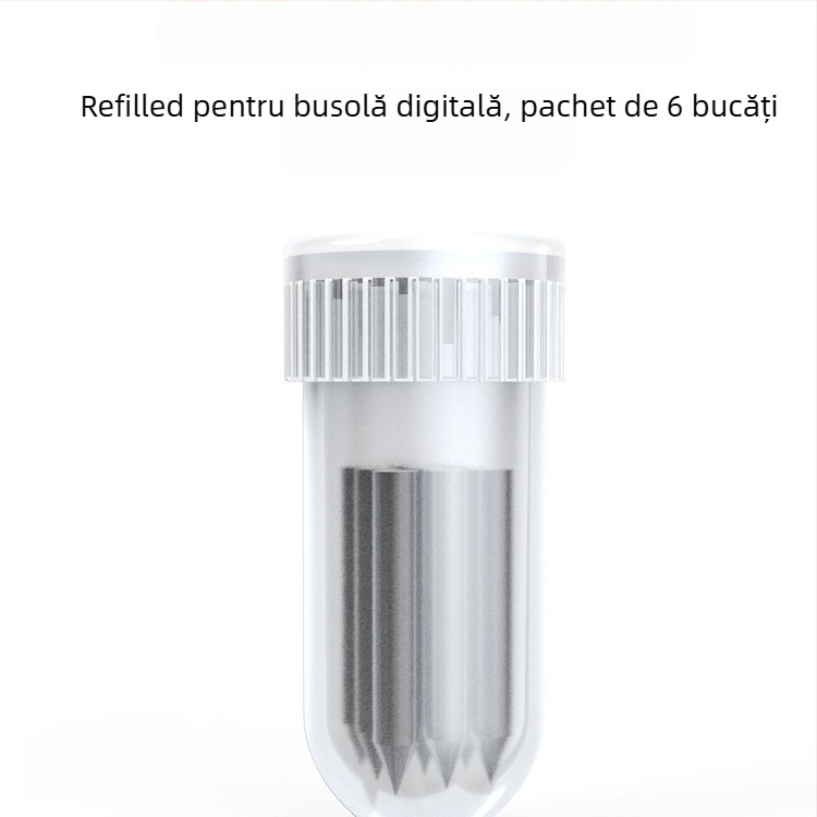 Wusheng cartuș plastic pentru compas cu afișaj digital – 0,5 mm, set de 3 refills pentru pix Penguin și Chubby Bear