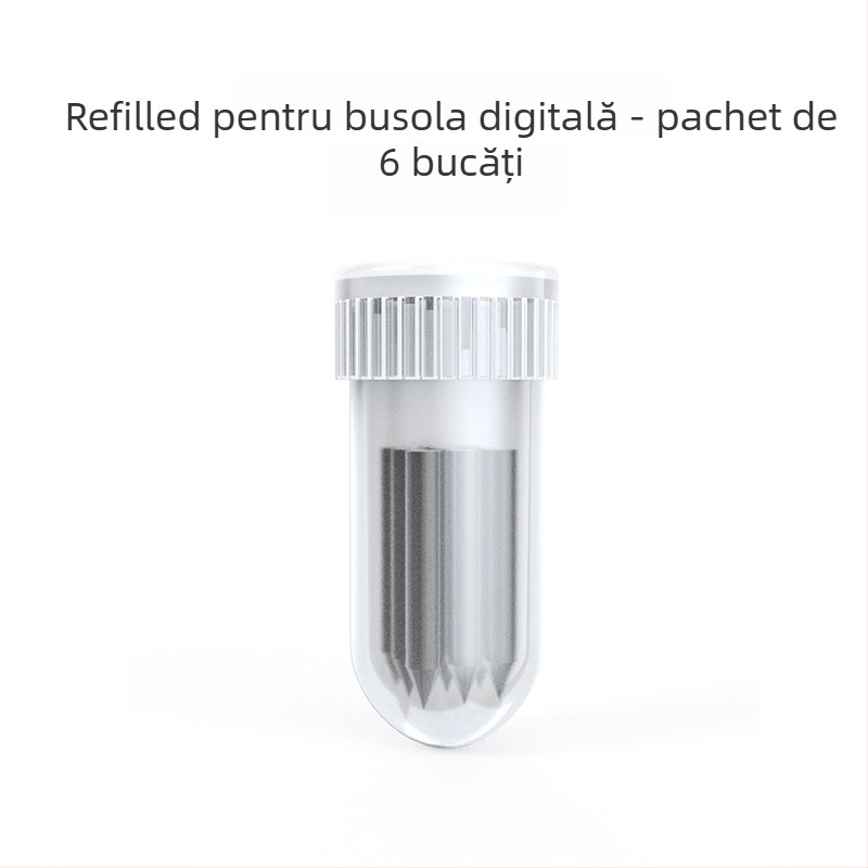 Wusheng cartuș plastic pentru compas cu afișaj digital – 0,5 mm, set de 3 refills pentru pix Penguin și Chubby Bear
