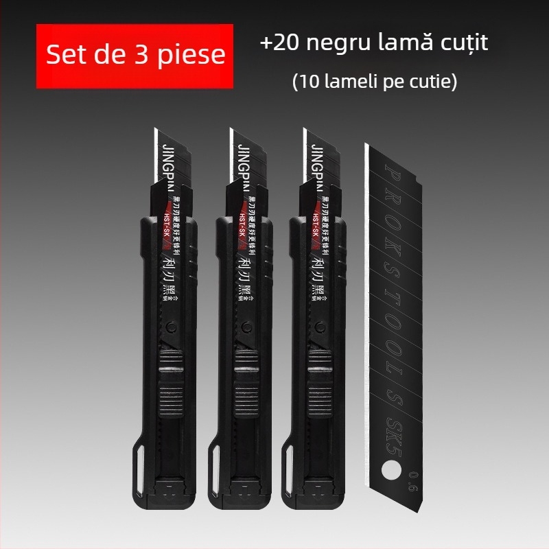 Bahai BH-Tool lamă de artă, construcție din plastic și oțel-carbon, lamă 0,6×18×100 mm, greutate 90 g