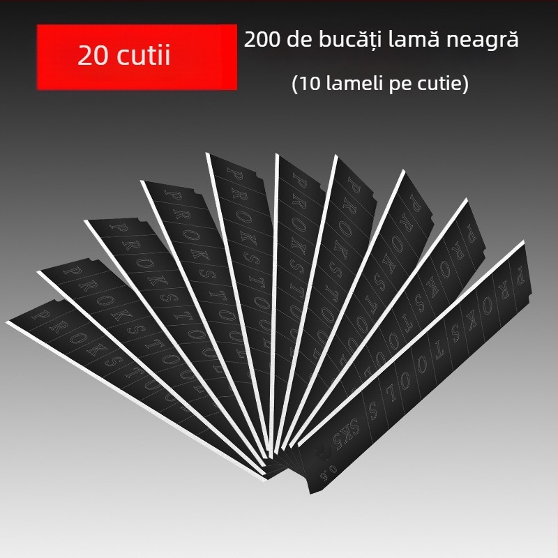 Bahai BH-Tool lamă de artă, construcție din plastic și oțel-carbon, lamă 0,6×18×100 mm, greutate 90 g