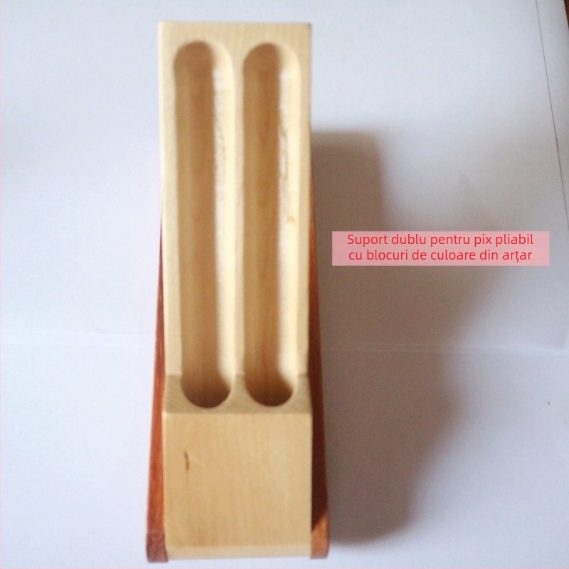 Cutie din bambus pentru stilou, cu gravură și personalizare a logo-ului