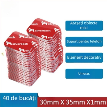 Bandă dublu adezivă nano, vâscozitate mare, transparentă, bucăți mici, aderență puternică pentru mașină și casă