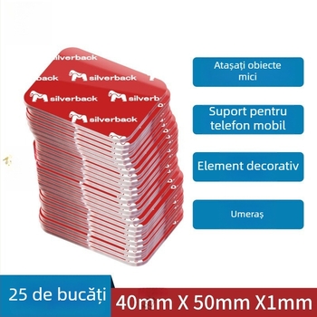 Bandă dublu adezivă nano, vâscozitate mare, transparentă, bucăți mici, aderență puternică pentru mașină și casă