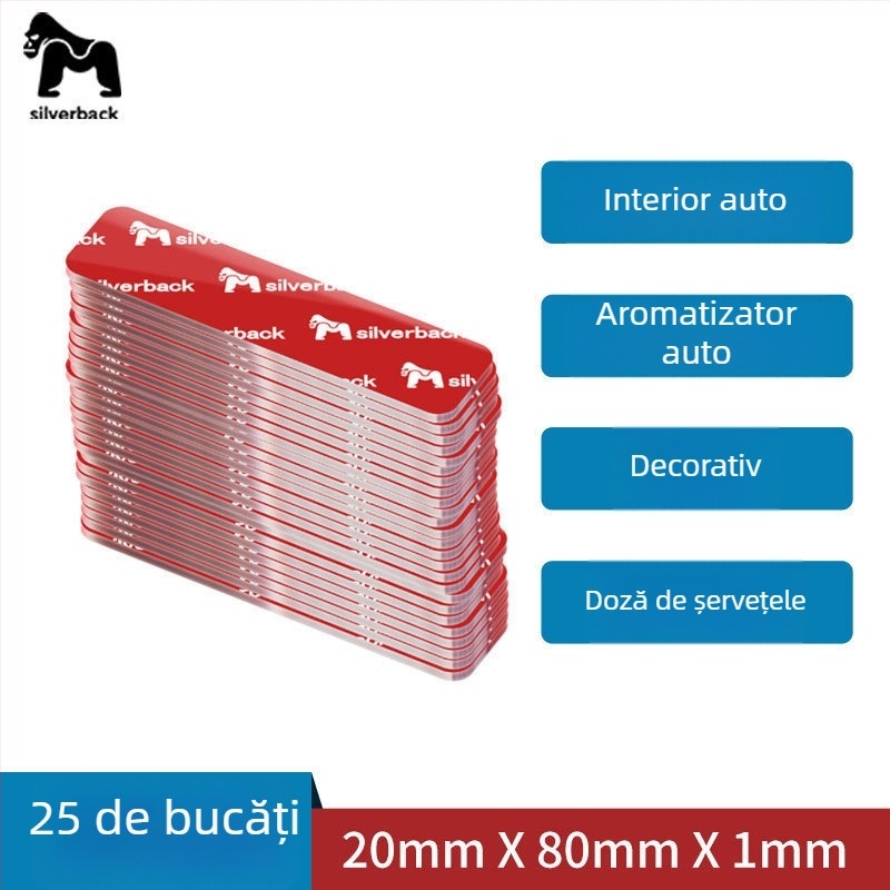 Bandă dublu adezivă nano, vâscozitate mare, transparentă, bucăți mici, aderență puternică pentru mașină și casă