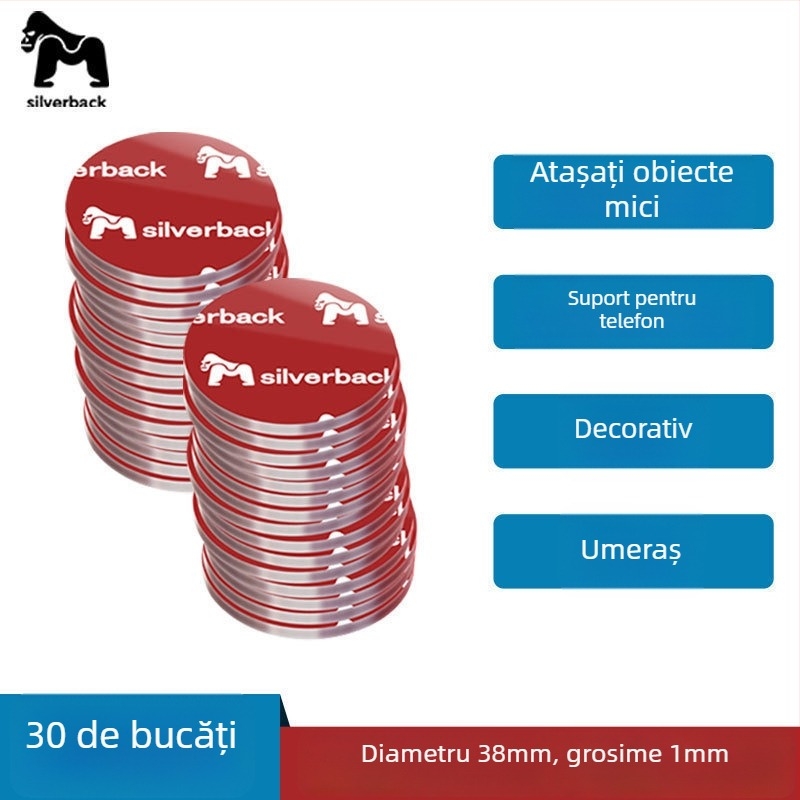 Bandă dublu adezivă nano, vâscozitate mare, transparentă, bucăți mici, aderență puternică pentru mașină și casă