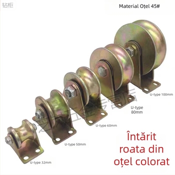 Rola Lu Ding pentru șine în formă de V și U, sistem cu roți pentru șină