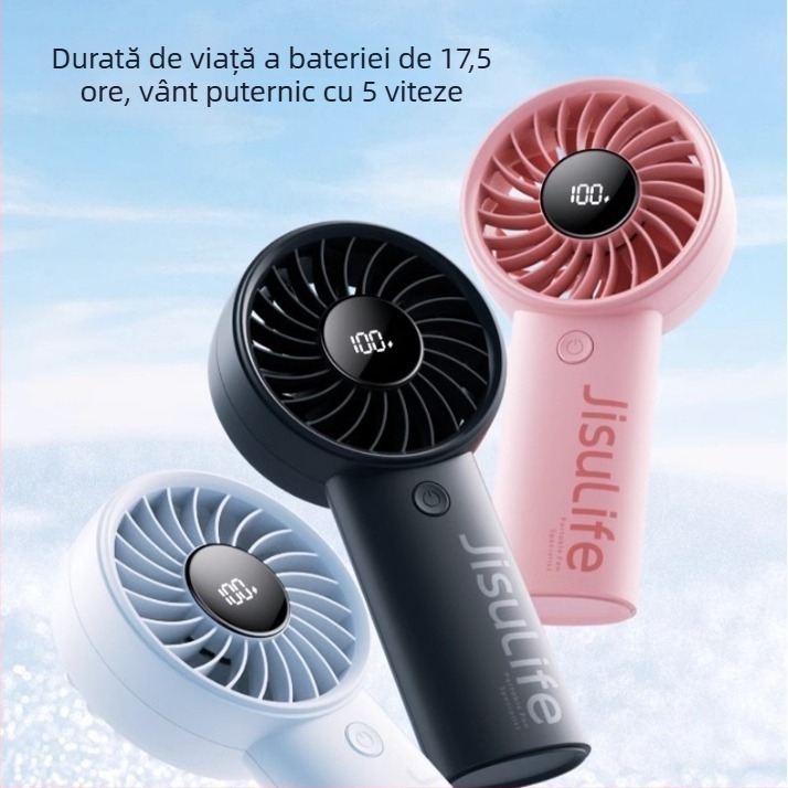 Ventilator de mână Life4, mini USB, din plastic, stil simplu, portabil, potrivit pentru studenți, călătorii, deplasări de afaceri, birou, cămin