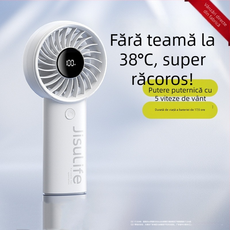 Ventilator de mână Life4, mini USB, din plastic, stil simplu, portabil, potrivit pentru studenți, călătorii, deplasări de afaceri, birou, cămin