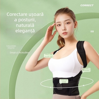 Pikachu Corector Postură Spate YA13115 – Nr. 13115, Susținere respirabilă, Suport dinamic pentru spate și partea superioară a corpului