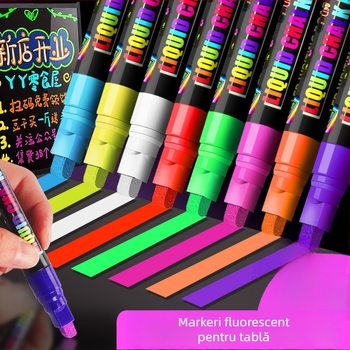 Marker pentru tablă albă și tablă neagră, model 1855, corp din plastic, ambalat în cutie, ștergibil