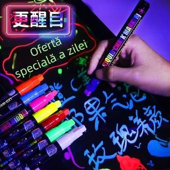 Marker pentru tablă albă și tablă neagră, model 1855, corp din plastic, ambalat în cutie, ștergibil