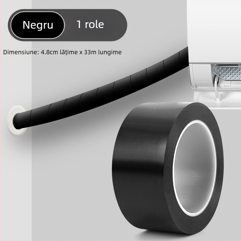 Bandă de înfășurare PVC pentru protecție exterioară a conductelor metalice – material de bază PVC, grosime 0,14 mm, rezistență la temperatură 60°C (scurt/lung), marca Ben yida