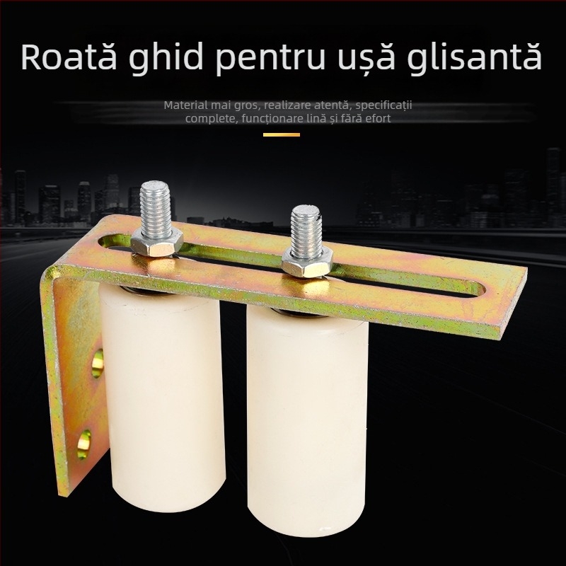 Rulment de poziționare din nylon pentru uși glisante, cu roată ghidaj și suport — Vinda