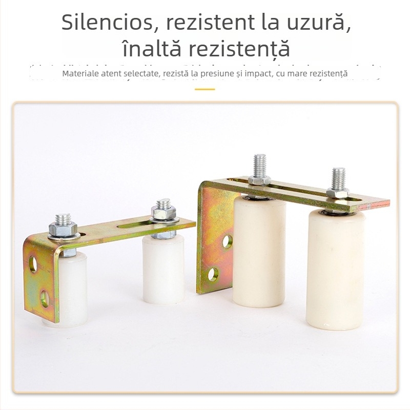 Rulment de poziționare din nylon pentru uși glisante, cu roată ghidaj și suport — Vinda