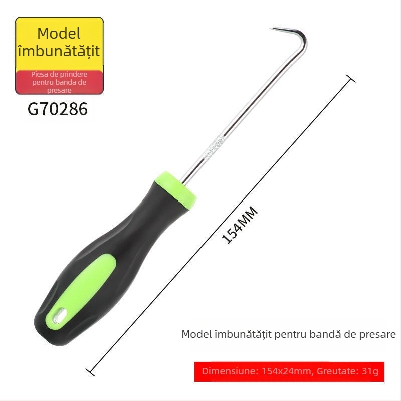 Unealtă pentru montaj plasă de fereastră cu rolă, pentru instalarea plasei anti-țânțari (include rolă, bandă și cârlig)