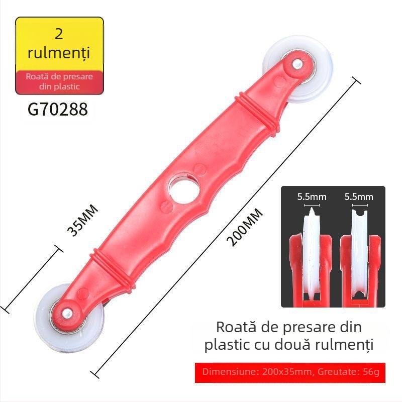Unealtă pentru montaj plasă de fereastră cu rolă, pentru instalarea plasei anti-țânțari (include rolă, bandă și cârlig)