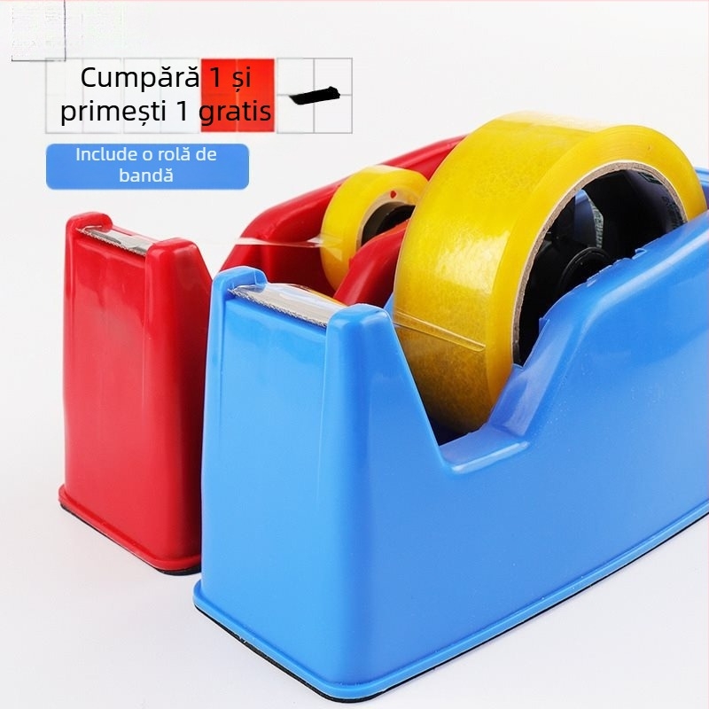 Tăietor și suport pentru bandă adezivă – de birou, din plastic, lățime până la 48 mm