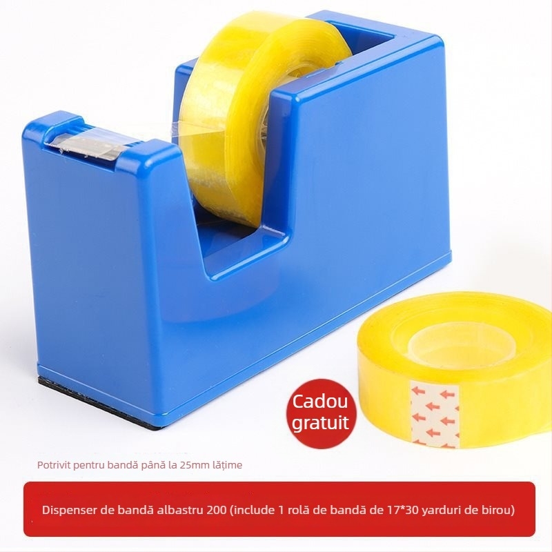 Tăietor și suport pentru bandă adezivă – de birou, din plastic, lățime până la 48 mm