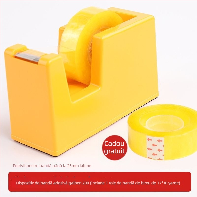 Tăietor și suport pentru bandă adezivă – de birou, din plastic, lățime până la 48 mm