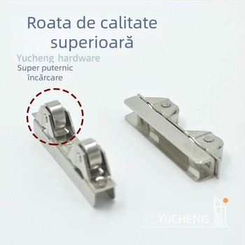 Roată de clemă pentru sticlă, vitrină display, oțel inoxidabil/otel, Ø exterior 7.3, ax Ø3.7, încărcare maximă 15 kg