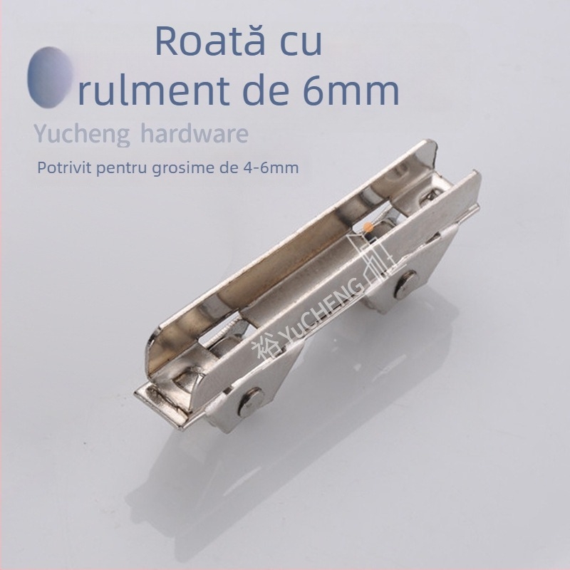 Roată de clemă pentru sticlă, vitrină display, oțel inoxidabil/otel, Ø exterior 7.3, ax Ø3.7, încărcare maximă 15 kg