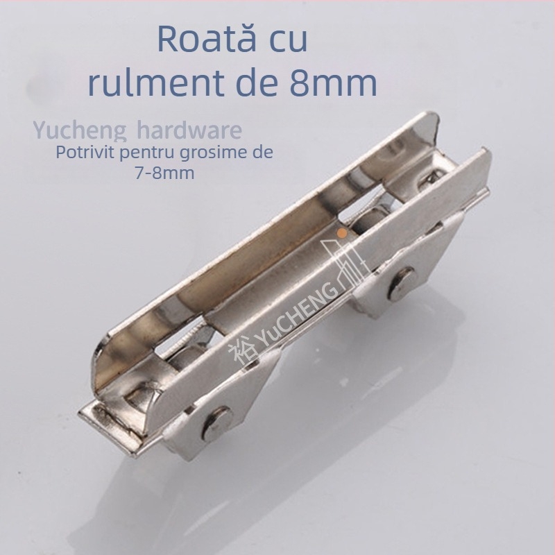 Roată de clemă pentru sticlă, vitrină display, oțel inoxidabil/otel, Ø exterior 7.3, ax Ø3.7, încărcare maximă 15 kg