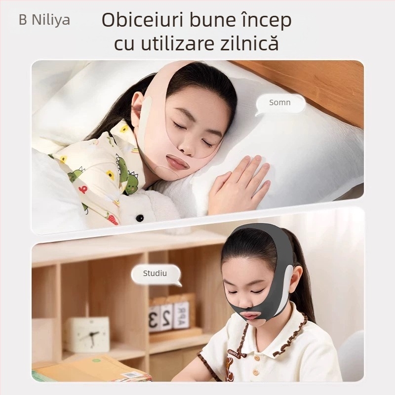 Corector de somn pentru copii cu deschiderea gurii — bandă de cap anti-sforăit, Brand Kenzen, Model 25890, Lansare 2025, Nr. produs 4552