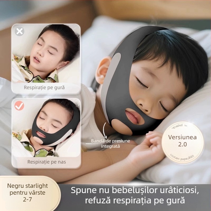 Corector de somn pentru copii cu deschiderea gurii — bandă de cap anti-sforăit, Brand Kenzen, Model 25890, Lansare 2025, Nr. produs 4552