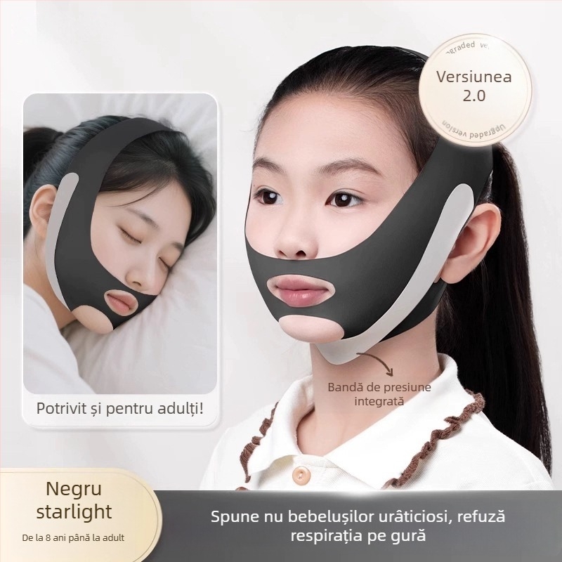 Corector de somn pentru copii cu deschiderea gurii — bandă de cap anti-sforăit, Brand Kenzen, Model 25890, Lansare 2025, Nr. produs 4552