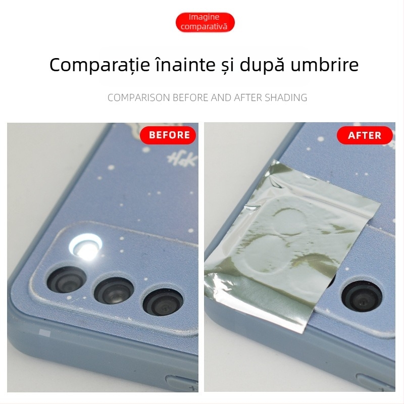 Bandă de estompare pentru afișaje LED și ghiduri de lumină, adeziv cu vâscozitate înaltă, o singură față, substrat OPP, lungime 50 m/rolă, grosime 0,06 mm, cu hârtie de eliberare