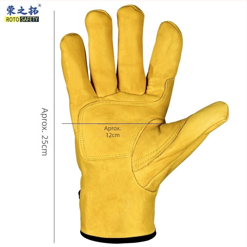 Mănuși de sudură GTAW – piele de oaie de calitate superioară și piele de vită, pentru sudură electrică, rezistenți la temperaturi înalte, anti-arși, durabili, 120 g