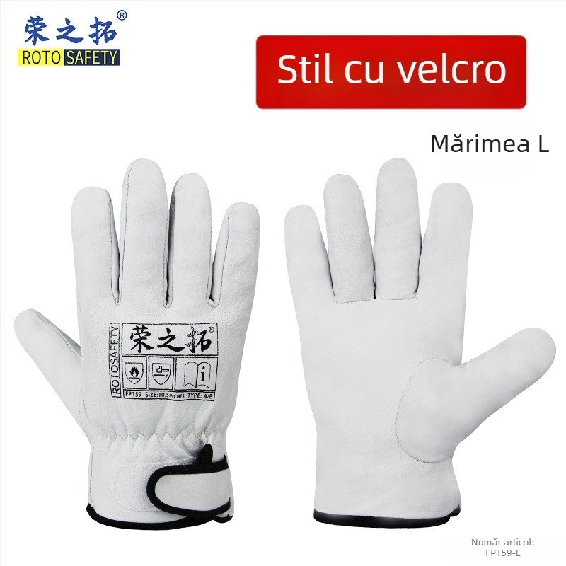 Mănuși de sudură GTAW – piele de oaie de calitate superioară și piele de vită, pentru sudură electrică, rezistenți la temperaturi înalte, anti-arși, durabili, 120 g