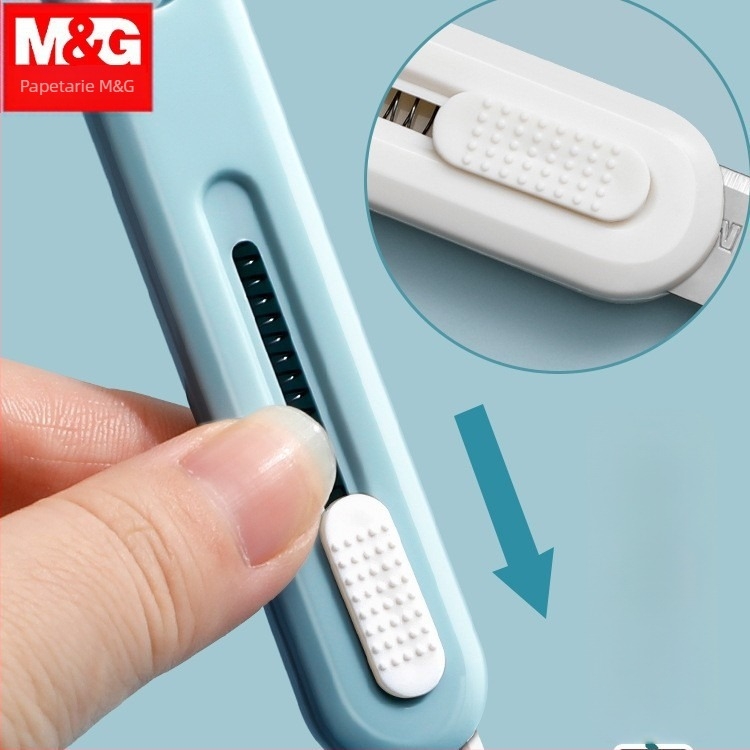 Cuțit universal cu foarfece și deschizător de cutii – Model 960, Material: Plastic, Greutate netă: 100 g, Marca: M&g / Morning Light