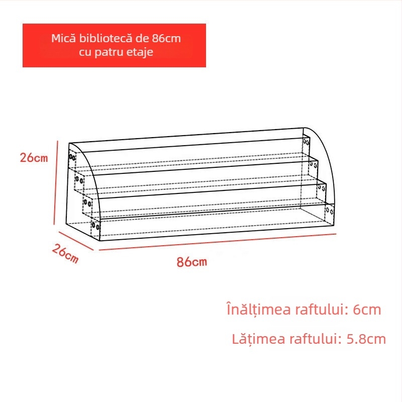 Seven Bends Raft Acrilic 965 – Suport de afișare pentru caiete și cărți, Capac acrilic, Legare 1