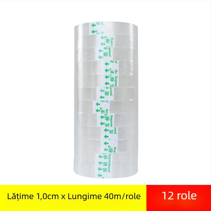 Bandă de ambalare transparentă BOPP, 45 μm, pentru împachetarea florilor, 60 role într-o cutie, Brand: Dongguan Printing Rubber Adhesive Products Co., Ltd.