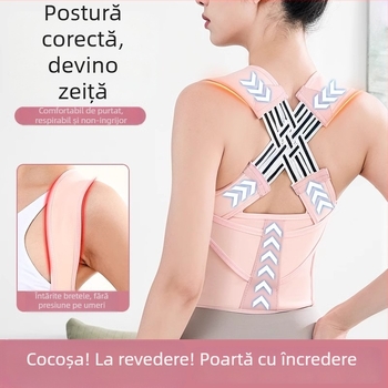 Corector de postură pentru adulți – Unisex, Model: Trei Curele de Corecție (2024)