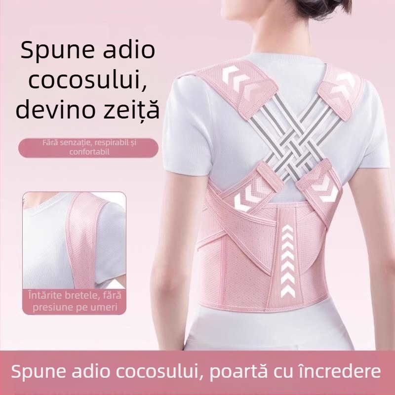 Corector de postură pentru adulți – Unisex, Model: Trei Curele de Corecție (2024)