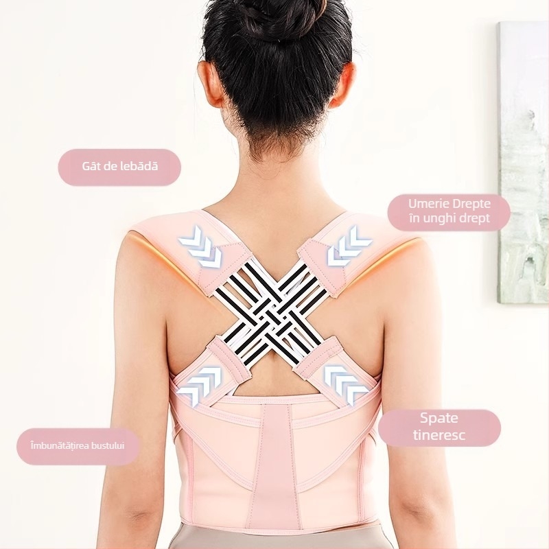 Corector de postură pentru adulți – Unisex, Model: Trei Curele de Corecție (2024)